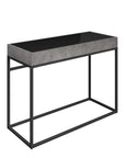 Ebony Black Glass Console Table EBO-6573