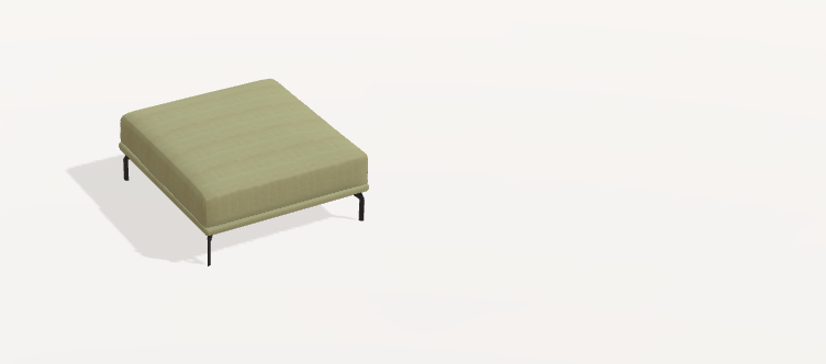 Fama Luxor Fabric Sofa 107cm