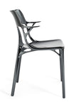 Kartell A.I Dining Chair - Metallic Titanium (Set Of 2)