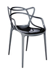 Kartell Masters Dining Chair - Metallic Titanium (Set Of 2)