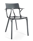 Kartell A.I Dining Chair - Metallic Titanium (Set Of 2)