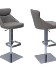 Torelli Sergio Leather Bar Stool