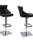 Torelli Sergio Leather Bar Stool