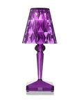 Kartell Battery Transparent Table Lamp - Plum