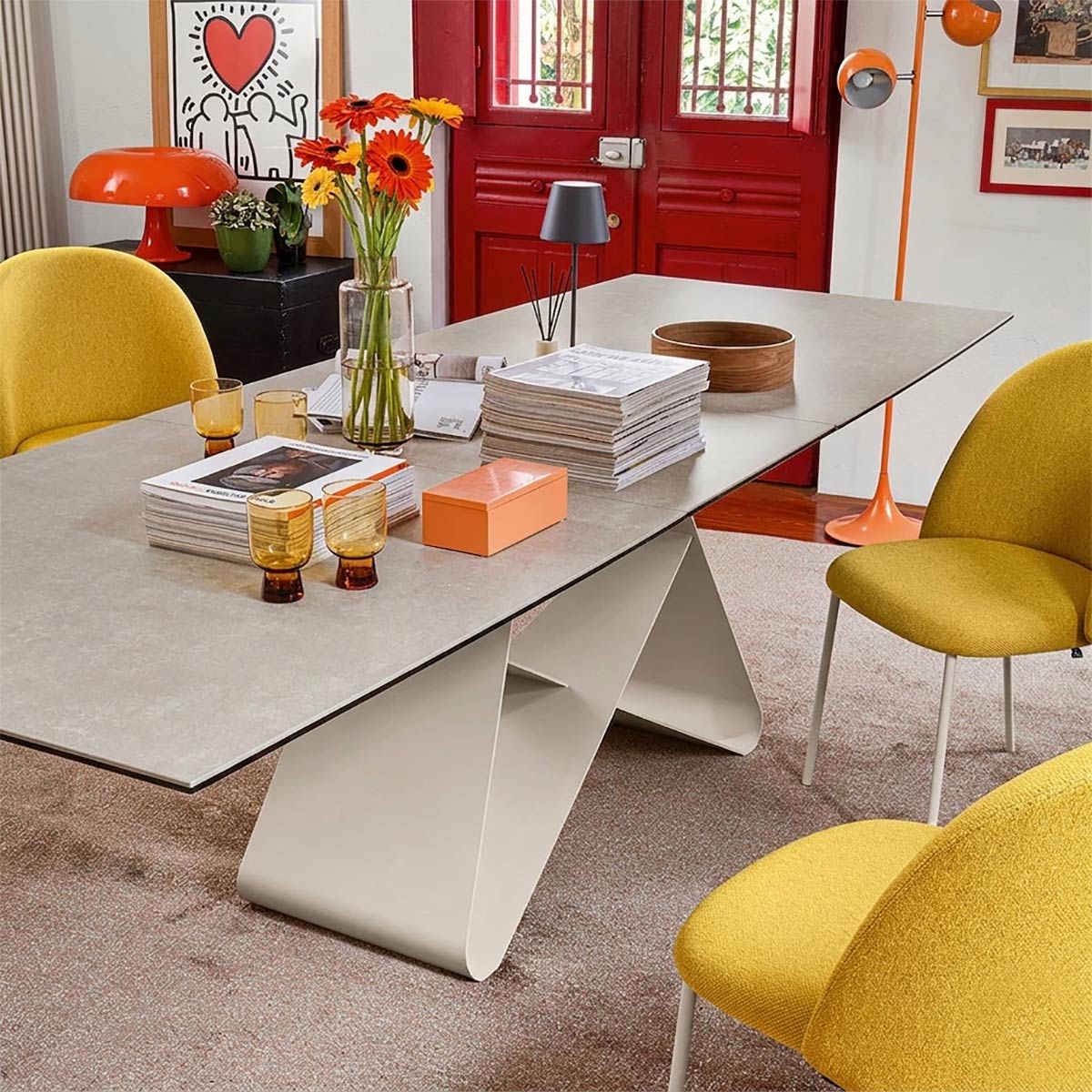 Calligaris Connubia Gemini Extending Dining Table CB4873-R 160