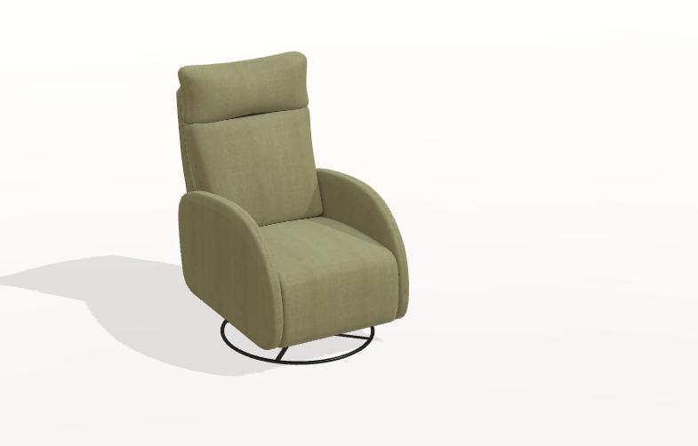 Fama George Leather Armchair