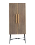 Richmond Interiors Ironville Brass and Birch Cabinet