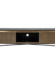 Richmond Interiors Ironville Brass Birch and Marble TV Unit