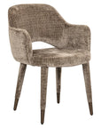 Richmond Interiors Donnatella Chair In Stone Chenille