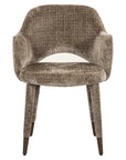 Richmond Interiors Donnatella Chair In Stone Chenille