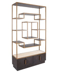 Richmond Interiors Claremont Brown Display Cabinet 7877