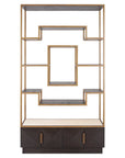 Richmond Interiors Claremont Brown Display Cabinet 7877