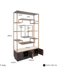 Richmond Interiors Claremont Brown Display Cabinet 7877