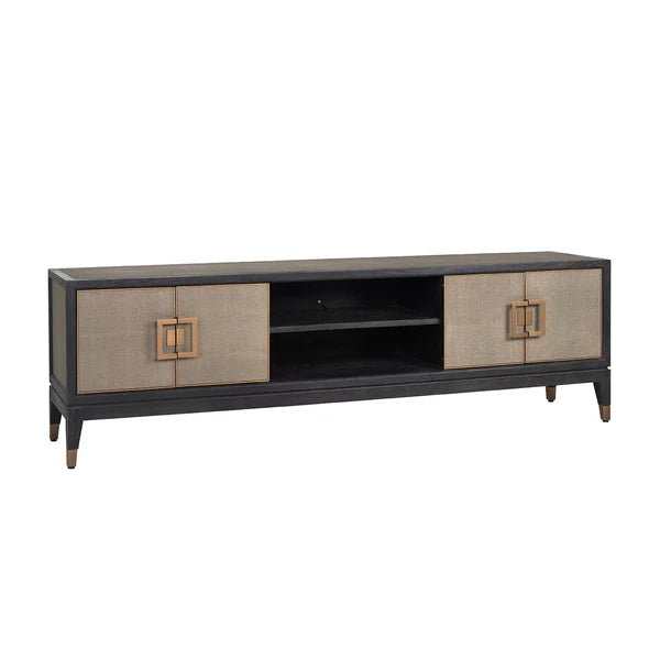 Richmond Interiors Bloomingville 4 Door Gold TV Unit