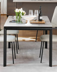 Calligaris Connubia Dorian Extending Dining Table Metal Legs (CB4815-R 130cm B)