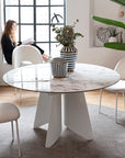 Calligaris Connubia Orion Round Extending Dining Table (CB4865-D 140cm)