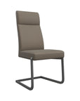 Torelli Dante Leather Dining Chair With Grey Frame