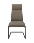 Torelli Dante Leather Dining Chair With Grey Frame