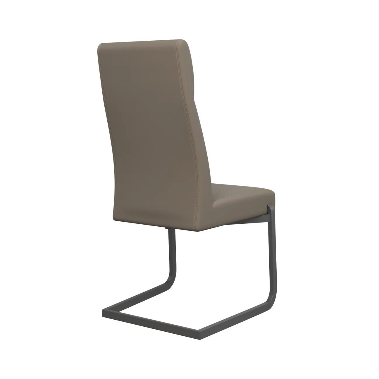 Torelli Dante Leather Dining Chair With Grey Frame