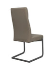 Torelli Dante Leather Dining Chair With Grey Frame