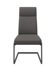 Torelli Dante Leather Dining Chair With Grey Frame