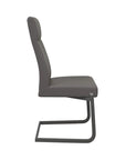 Torelli Dante Leather Dining Chair With Grey Frame