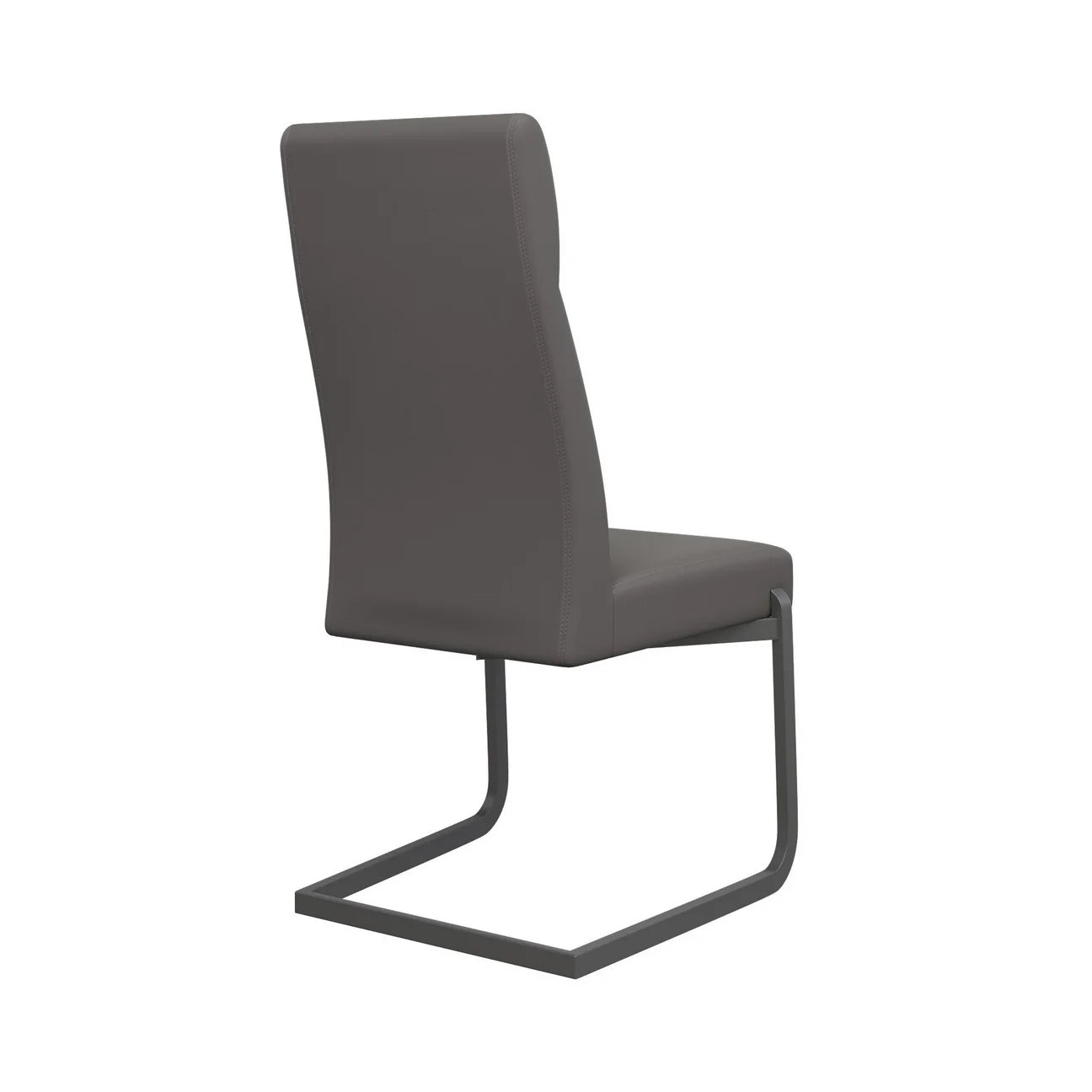 Torelli Dante Leather Dining Chair With Grey Frame