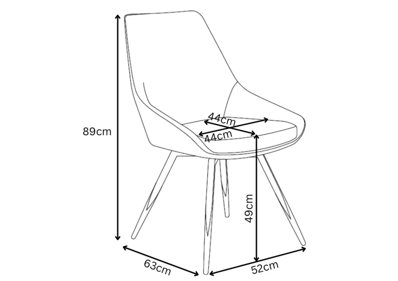 Torelli Lanna Leather Dining Chair