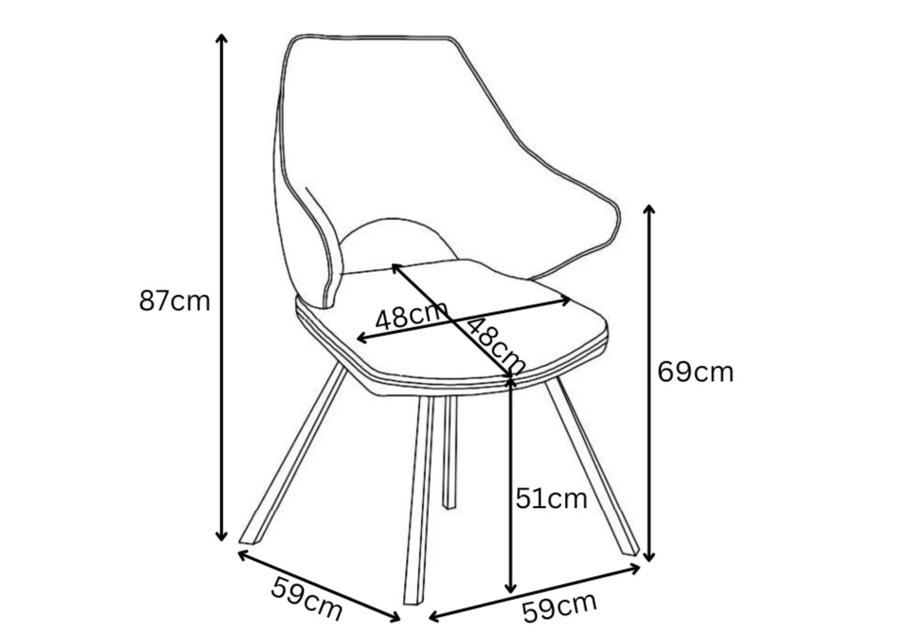 Torelli Zola Leather Dining Chair