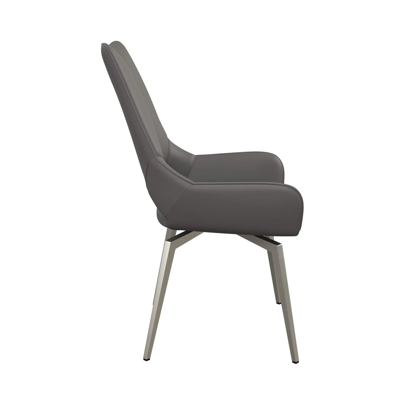 Torelli Spinello Leather Swivel Dining Chair