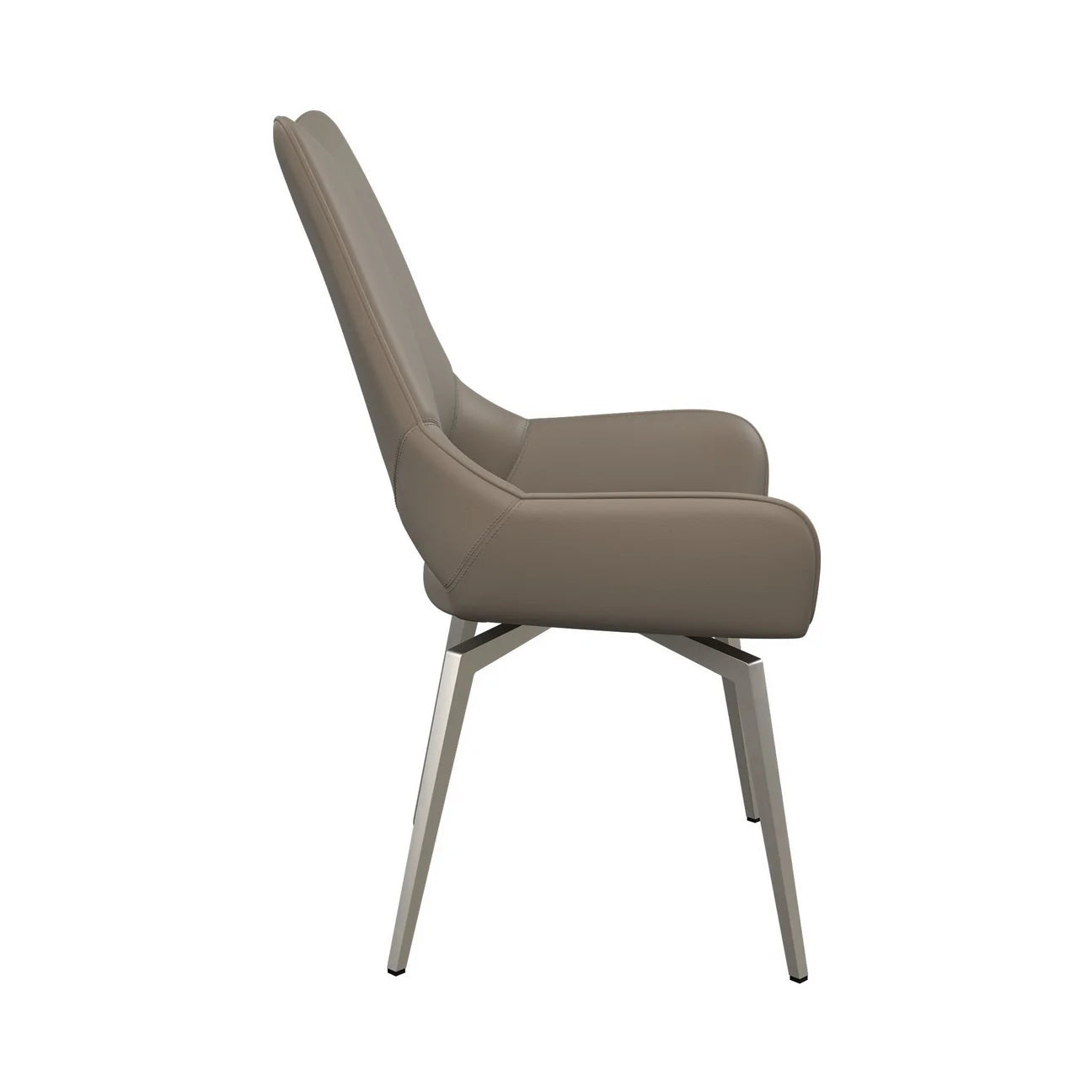 Torelli Spinello Leather Swivel Dining Chair