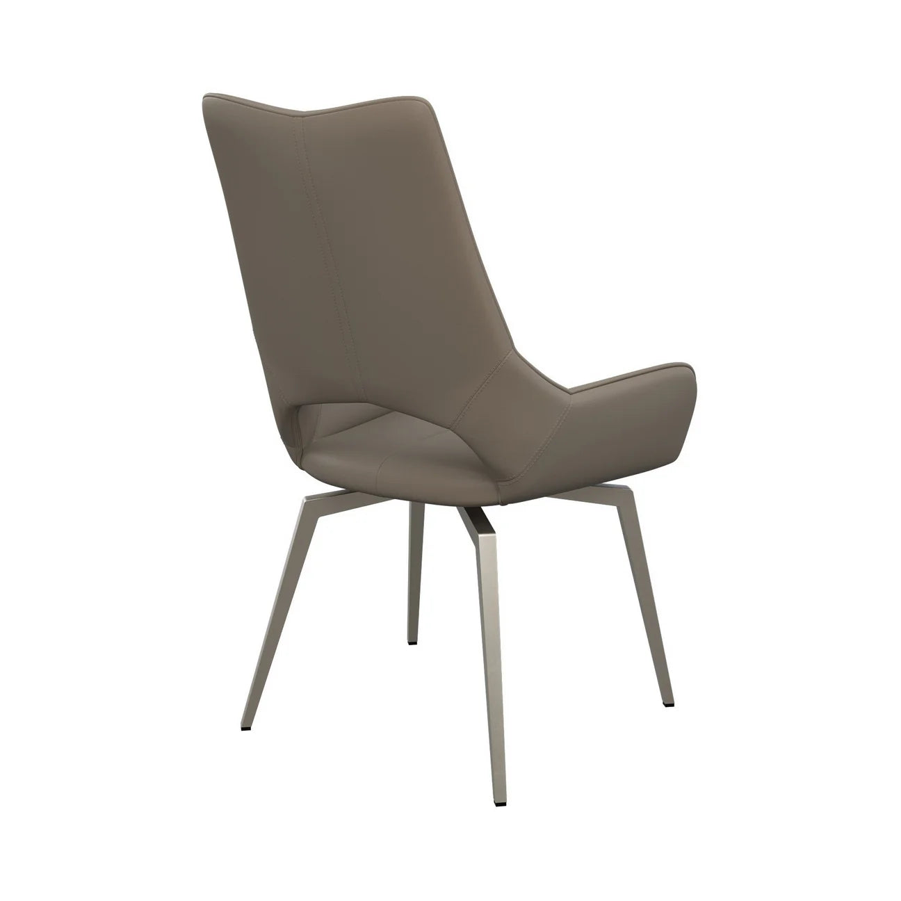 Torelli Spinello Leather Swivel Dining Chair