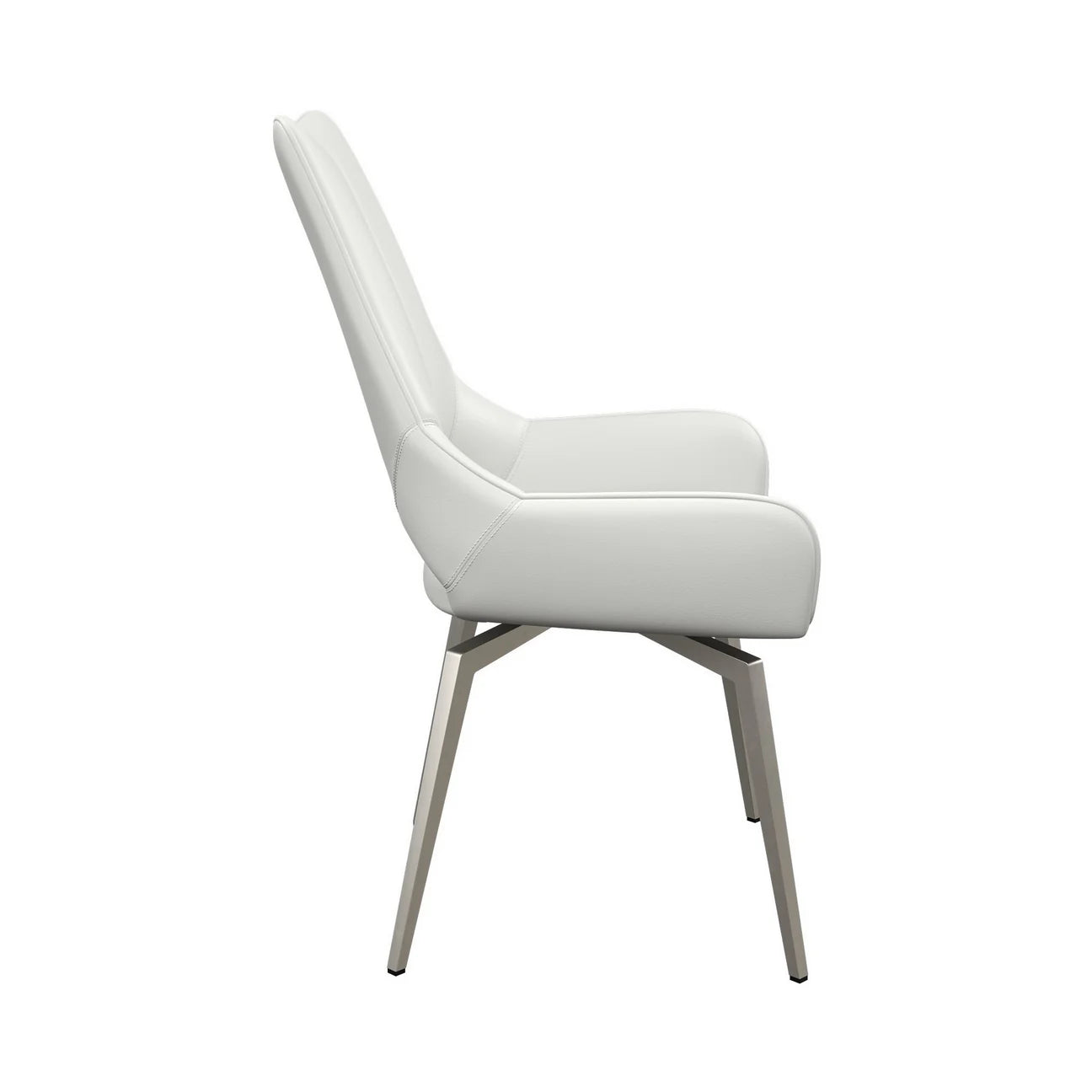 Torelli Spinello Leather Swivel Dining Chair