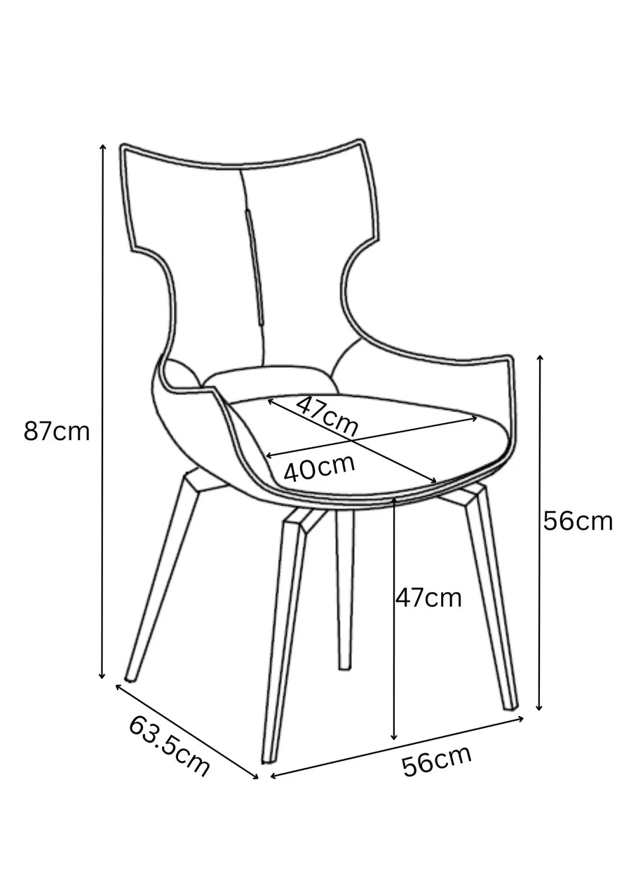 Torelli Raffaello Leather Swivel Dining Chair