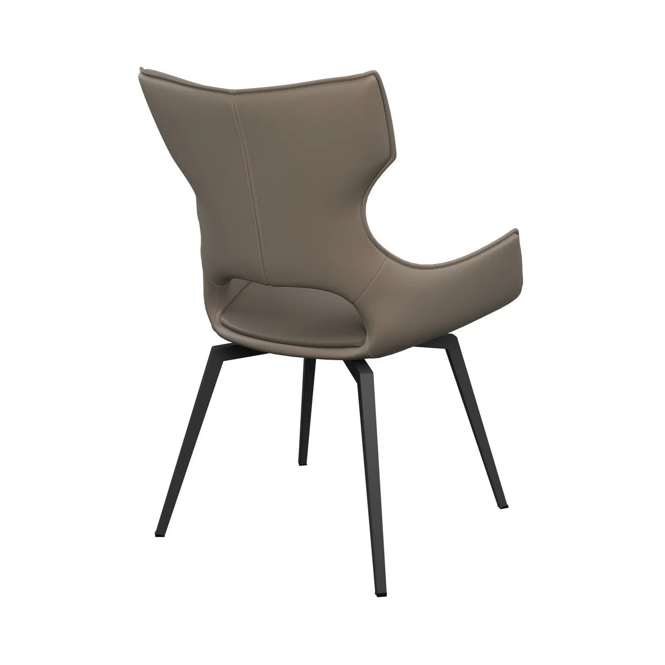 Torelli Raffaello Leather Swivel Dining Chair