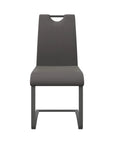 Torelli Gabi Leather Dining Chair With Grey Frame