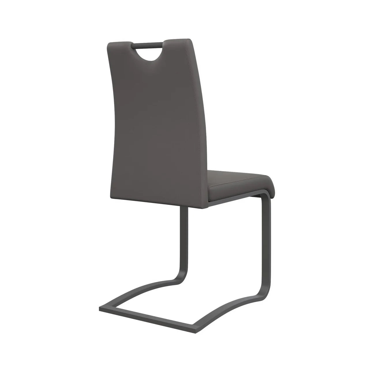 Torelli Gabi Leather Dining Chair With Grey Frame