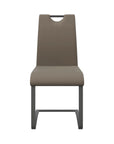 Torelli Gabi Leather Dining Chair With Grey Frame