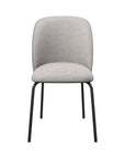 Torelli Cartier 2 Tone Grey Leather/Fabric Dining Chair