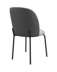 Torelli Cartier 2 Tone Grey Leather/Fabric Dining Chair