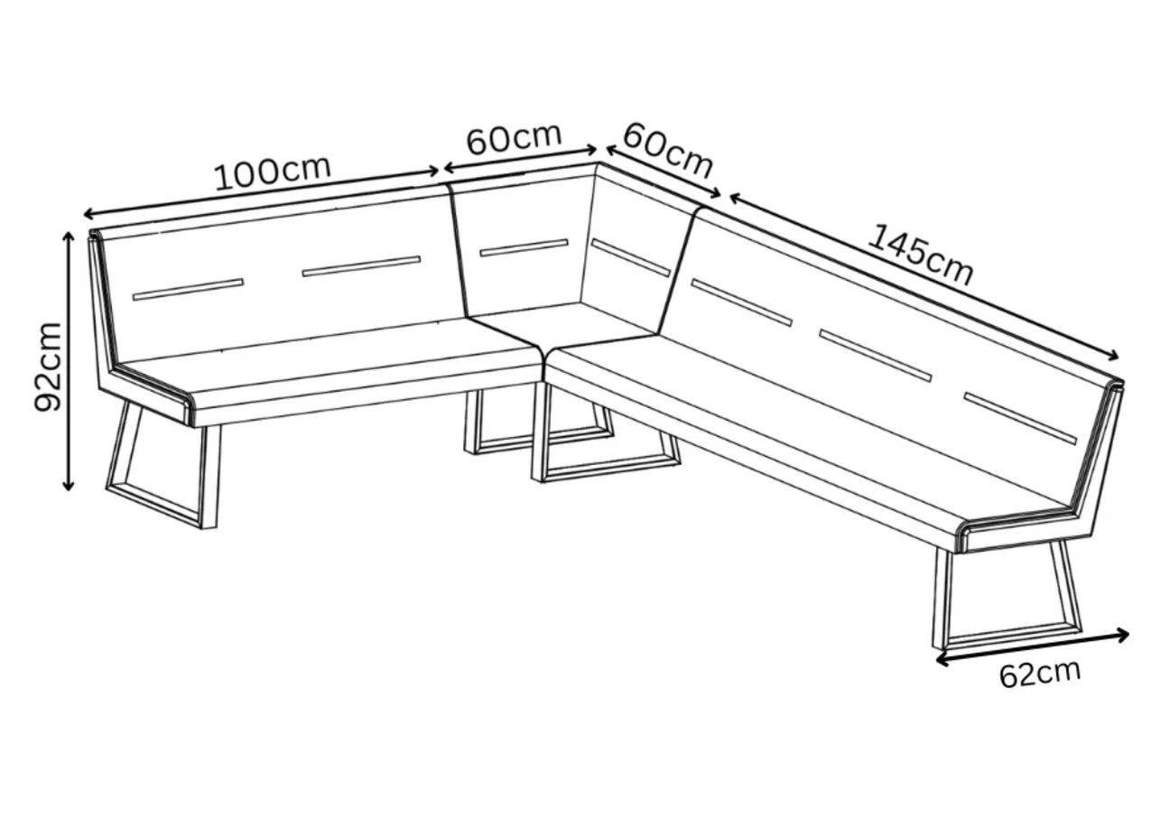 Torelli Cerutti Leather Corner Bench