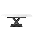 Torelli Kenzo 160-240cm Gloss White Ceramic Pull-out Extending Dining Table