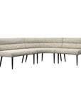 Torelli Lazzaro Fabric Curved Corner Bench