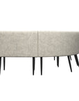 Torelli Lazzaro Fabric Curved Corner Bench