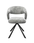 Torelli Lazzaro Fabric Swivel Dining Chair Set of 2