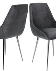 Set of 2 Torelli Lanna Fabric Dining Chair