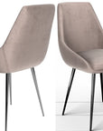 Set of 2 Torelli Lanna Fabric Dining Chair