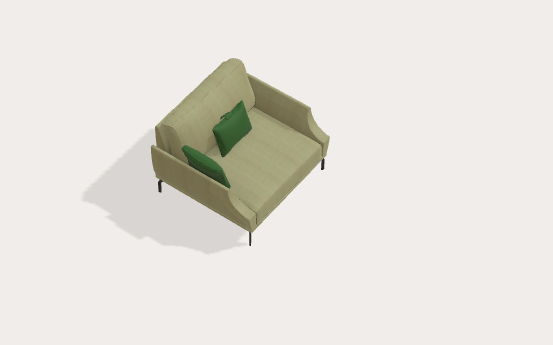 Fama Luxor Fabric Sofa 107cm