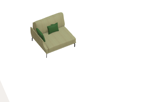 Fama Luxor Fabric Sofa 107cm