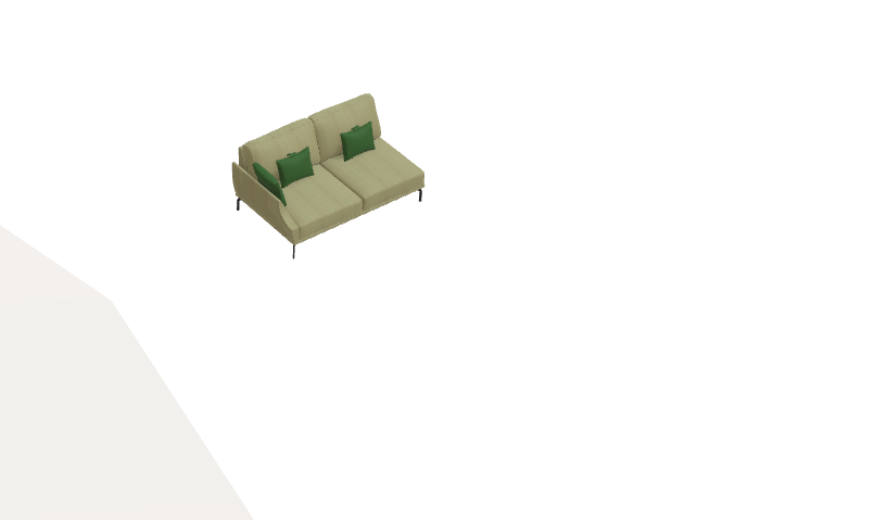 Fama Luxor Fabric Sofa 107cm